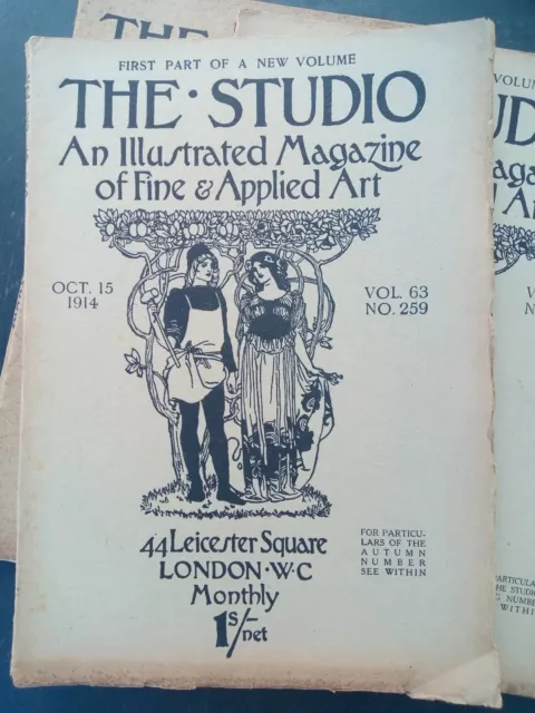 The Studio Illustrated Magazine of Fine and Applied Art Oct 1914 Vol 63 No 259