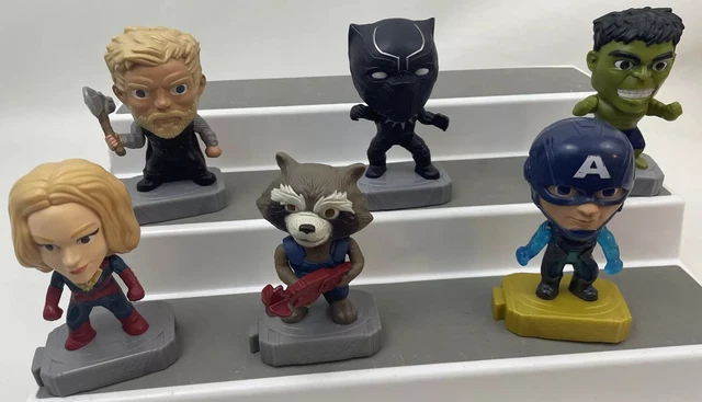 Marvel Avengers Endgame Superhero Toys 6 Pc Lot Figures McDonalds 2019 Lot D