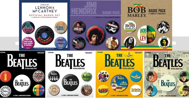 The Beatles Yellow Submarine Music Button Museum - Beatles Button Badge