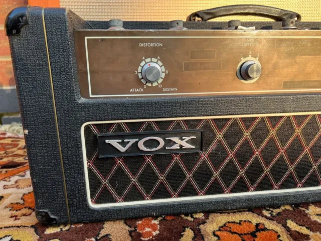 Vintage 1960er Vox Foundation Bassgitarre Solid State Verstärkerkopf 3