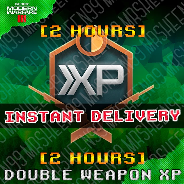 [2 HOURS] CALL of Duty Modern Warfare 3 III Double Weapon XP Codes 2XP
