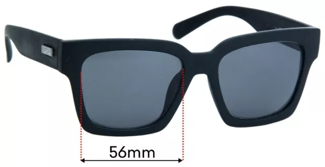 SFx Replacement Sunglass Lenses Fits Le Specs Weekend Riot  - 56mm Wide