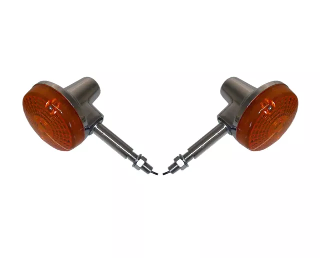 Indicators Pair of Rear Left & Right For Suzuki TS 250 P.E.I Model 1976-1978