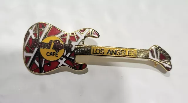 Hard Rock Cafe Los Angeles - Eddie Van Halen Red Kramer Guitar Pin - HRC Back