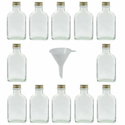Viva Haushaltswaren-- Set di 12 Pezzi in Vetro Bottiglia da liquore A Imbuto 200 ml 