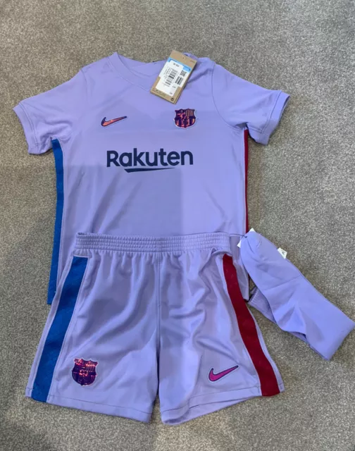 Nike Barcelona FC Infants Full Kit 21/22 Medium 110-116cm