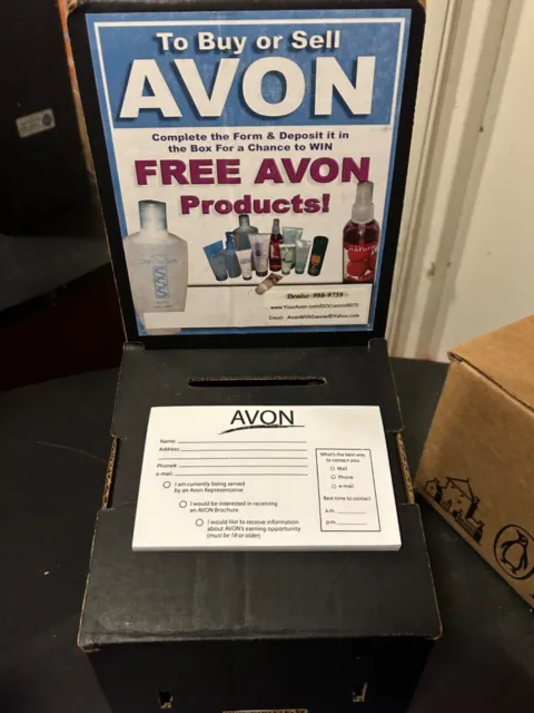 AVON Lead Box, A-Boxes, Door-Hanging Bags, and Sales Accessories