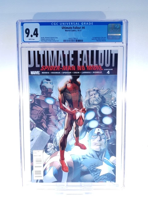 Ultimate Fallout #4 10/11 Marvel First Printing - 1st Miles Morales - CGC 9.4 WP
