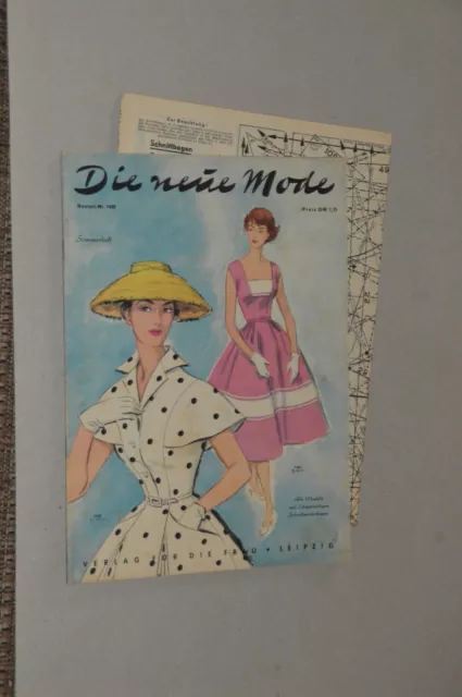 Die neue Mode Modezeitschrift nach 1950 Schnittmusterbogen Nr. 1408