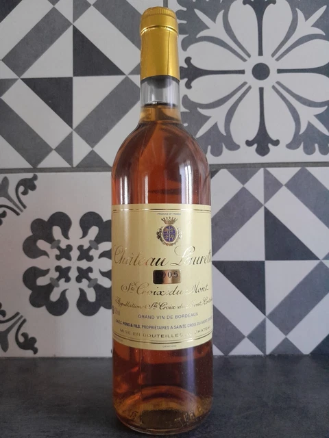 CHÂTEAU LAURETTE Sainte Croix du Mont  2005 ~~ vin blanc liquoreux~~ 75cl