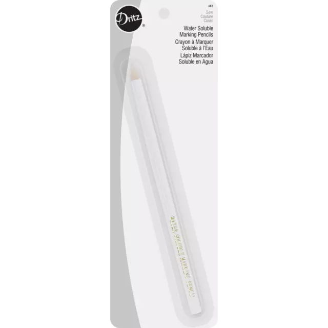 Dritz Water-Soluble Marking Pencil-White #683