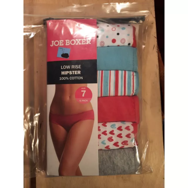 JOE BOXER WOMEN'S 6-Pack Low-Rise Bikini Panties $16.99 - PicClick