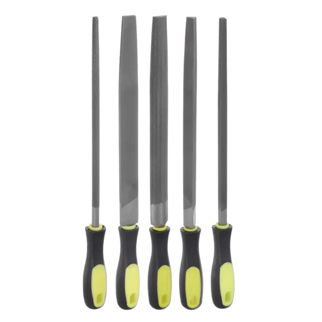 Metal File Set of 5pcs 10" High Carbon Steel Cut Hand Rasp with Plastic Handle