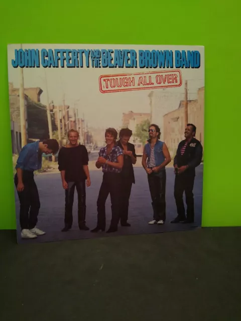 John Cafferty & the Beaver Brown Band Tough All Over LP Flat Promo 12x12 POSTER