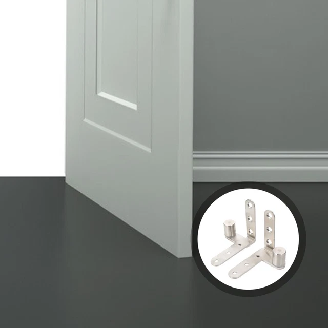 Cerniere Girevoli 360° Per Porte - 2 Pezzi In Acciaio Inox, Rotazione Nascosta, 56x15.5mm - Foto 5