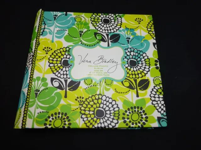 Álbum de fotos de lujo Vera Bradley 200 4"" x 6"" soporte de fotos bolso diseñador floral