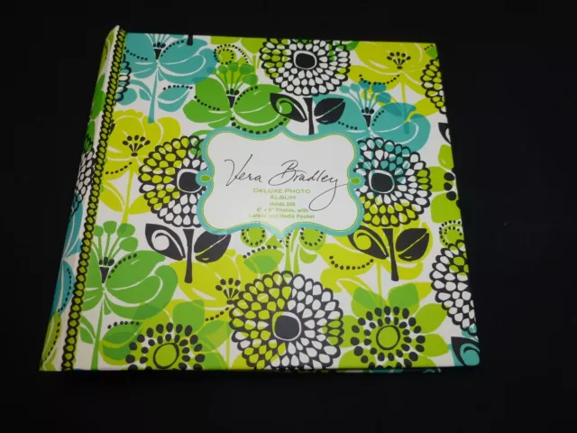 Álbum de fotos de lujo Vera Bradley 200 4"" x 6"" soporte de fotos bolso diseñador floral