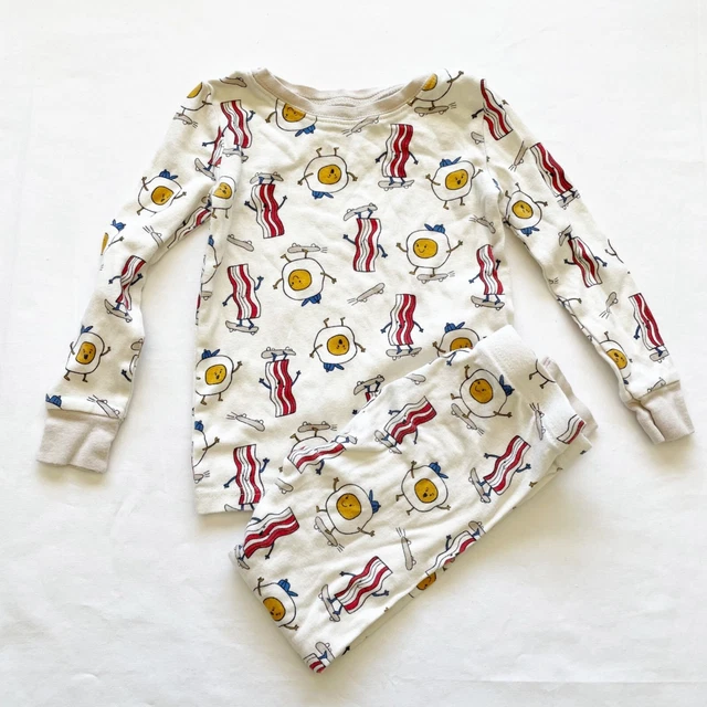 Old Navy Eggs and Bacon Pajama Set size 4T