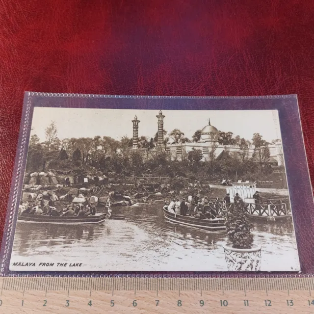 Vintage Postcard Malaya from the Lake British Empire Exhibition 1924