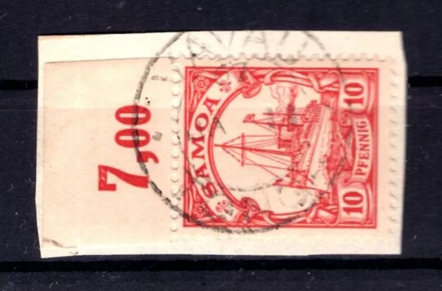 Samoa 9 OR mit STEMPEL VAVAU gest. Luxusbriefstück (T3314