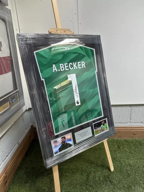 Alisson Becker Hand Signed Liverpool Goalkeeper Shirt With COA