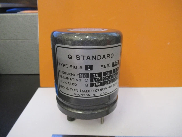 BOONTON Radio Q Faktor Standard Kalibrator Elektrisch Wie Abgebildete &15-FT-X10