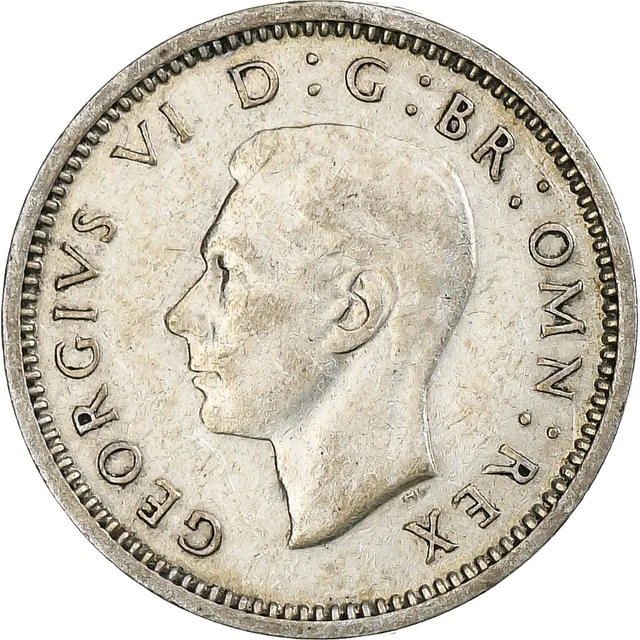 [#349136] United Kingdom, George VI, 3 Pence, 1937, London, VZ, Silber, KM:848,