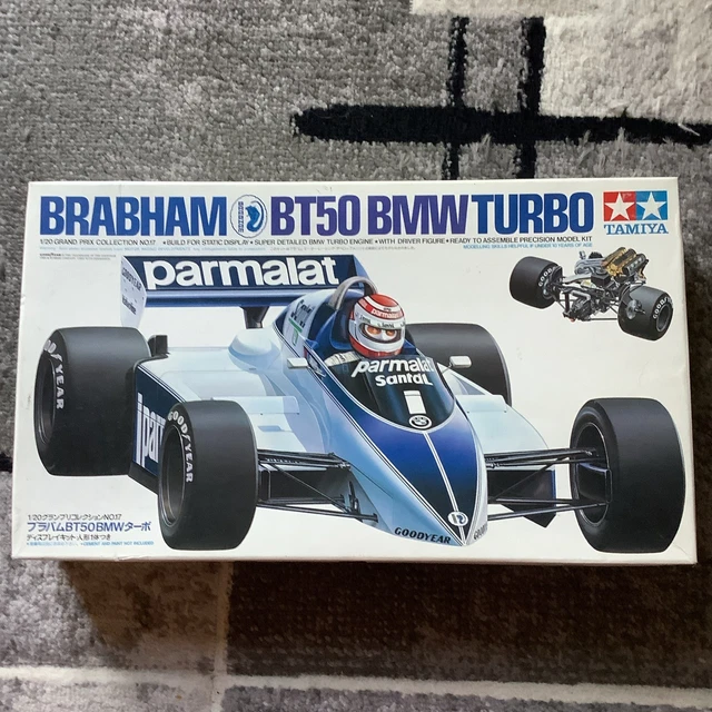 Brabham BMW BT 50 modelo Tamiya montado a mano