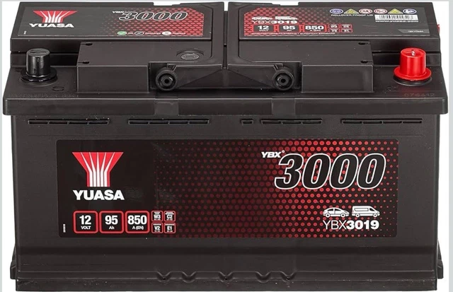 YUASA YBX3019 12V 95Ah 850CCA Sealed Car Battery Land Rover Defender Or ...