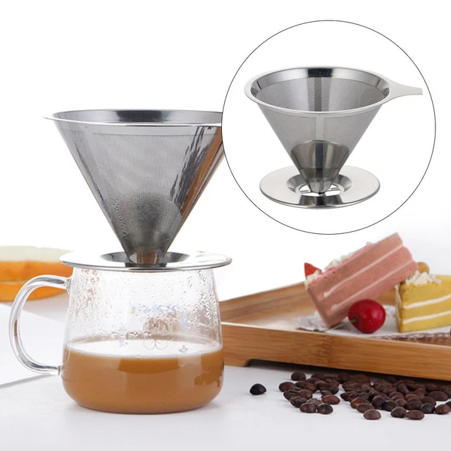 réutilisable Verser sur le dripper de café Goutte à goutte lente Filtre à café