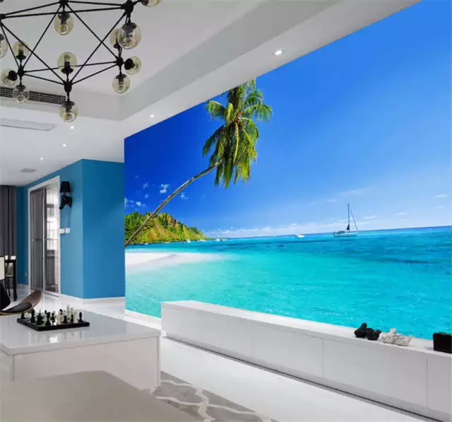Palm Beach Jetty Yacht Full Wall Mural Photo Wallpaper Print Kids Home 3D Decal