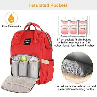 Mummy Maternity Nappy Diaper Bag Large Capacity Baby Nursing Travel Backpack Lot 3