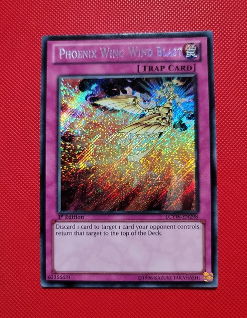 Phoenix Wing Wind Blast Secret Rare LCYW-EN298 1st Edition LP YuGiOh Card