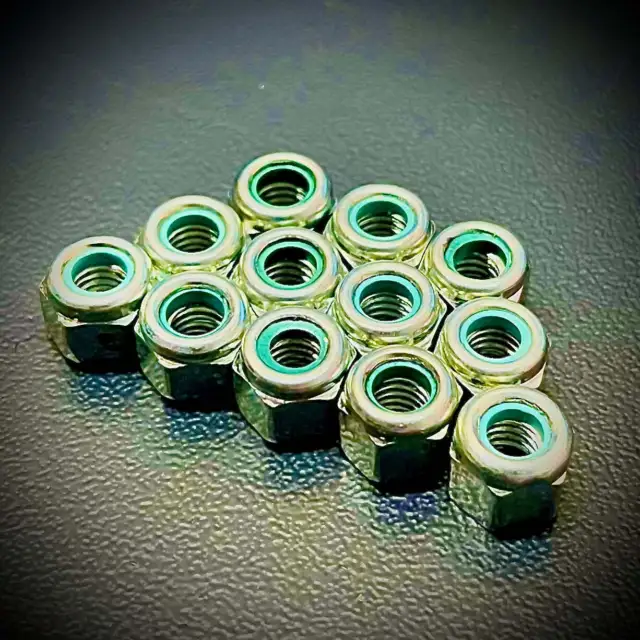 0BA, 2BA, 4BA, 6BA Hex Nyloc Nuts, Steel, Zinc, BZP, P-Type.