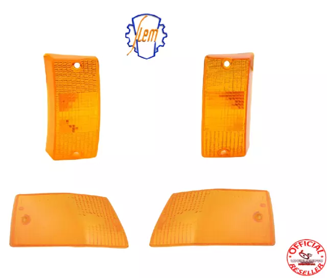 Kit Serie Gemme Plastiche Frecce Piaggio Vespa Px T5 Arancio Siem Anteriori Post