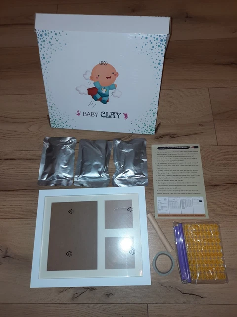 Baby Handabdruck/ Fußabdruck Set Inkl.Fotorahmen, Set Für Neugeborene
