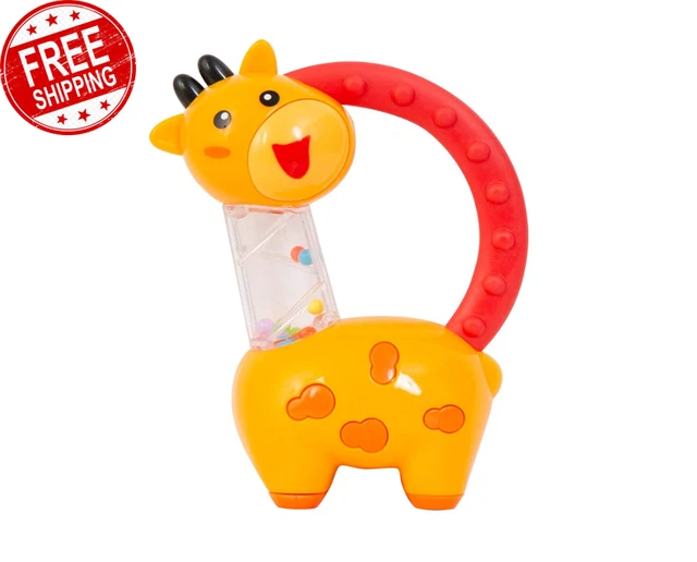 Smart Steps STEM Jerry Giraffe Rattle and Teether Orange Baby Smart Toys