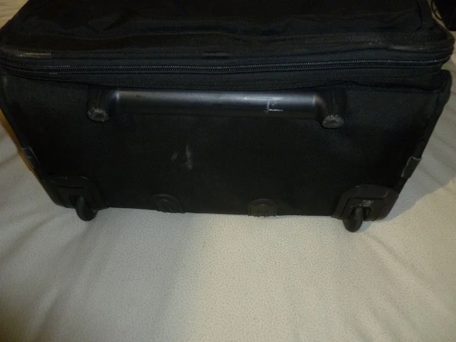Black Tumi 26" Wheeled Upright Suitcase Garment Bag Large Ballistic Nylon Travel 2