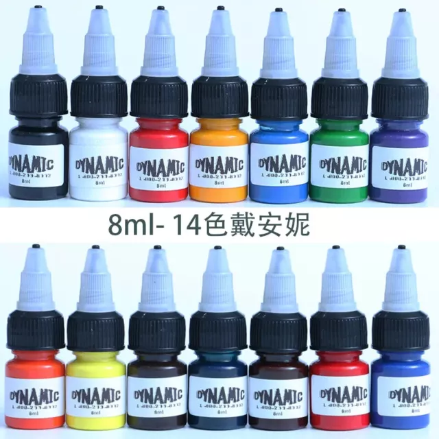 7/14Colors Professional Tattoo Ink Body Art Natural Plant Micro Pigment Ink