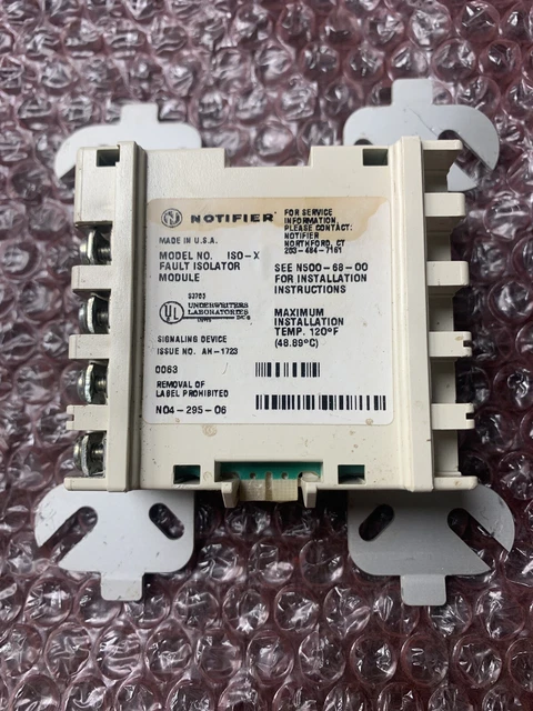 Notifier Class A Iso Module USED NOTIFIER MODEL ISO-X Fault Isolator Module £17.98 - PicClick UK