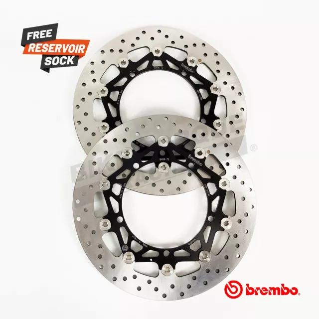 Brembo Floating Front Brake Disc Pair to fit Triumph 1050 Speed Triple 2009-2015