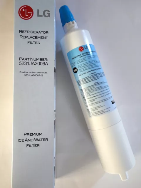 2 x Genuine LG LT600P 5231JA2006A Premium fridge water filter cartridge 3