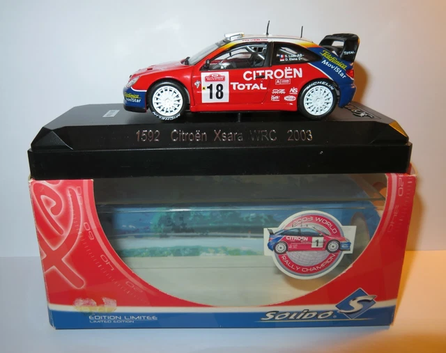 SOLIDO 1588 CITROEN Xsara WRC 2003 #18 Loeb Elena Modellauto Rallye Rally OVP EUR 4,00 - DE