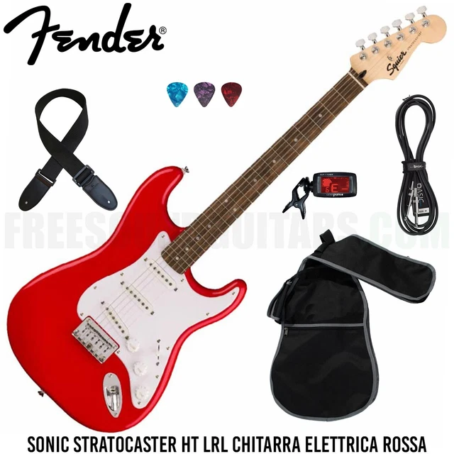 Kit Chitarra Elettrica Fender Squier Stratocaster - Con Ampli, Custodia E Accessori - Foto 7