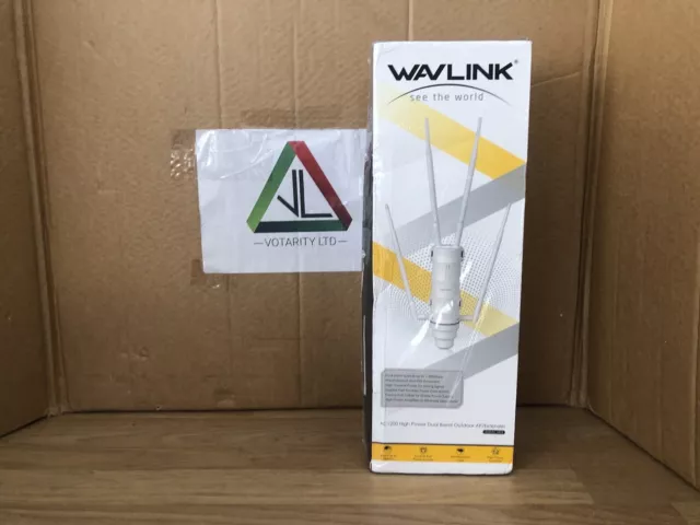 WAVLink Aerial HD4 AC1200 High Power Dual Band Outdoor AP/Extender -Inc VAT