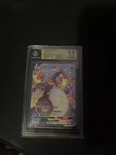 Bgs 9.5 Gem Mint Charizard Vmax #Sv107 Shining Fates 2021 Pokemon Tcg