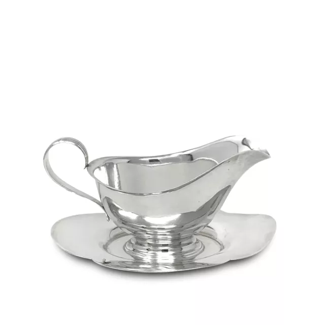 Gorham Sterling Silver Gravy Boat (709) With Attached Underplate