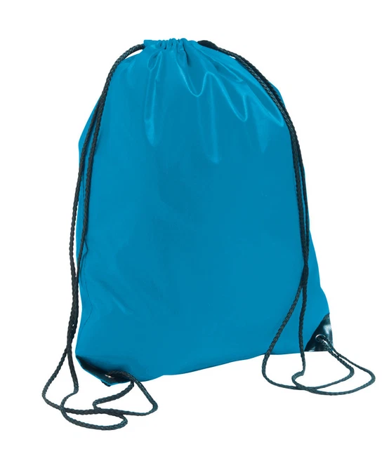 Acquamarina Blu Medio Laccio Palestra Sacca Pe Scarpe Danza Zaino Borsa da Nuoto