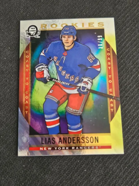 2018-19 OPC COAST TO COAST LIAS ANDERSSON #179 #ed 30/99 ROOKIE POLAR LIGHTS