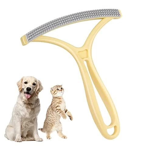Pet Hair Remover Dog Cat Hair Rubber Remover Reusable Portable Silicone Brush...
